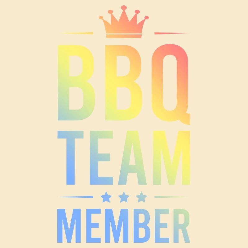 Équipe de barbecue colorée