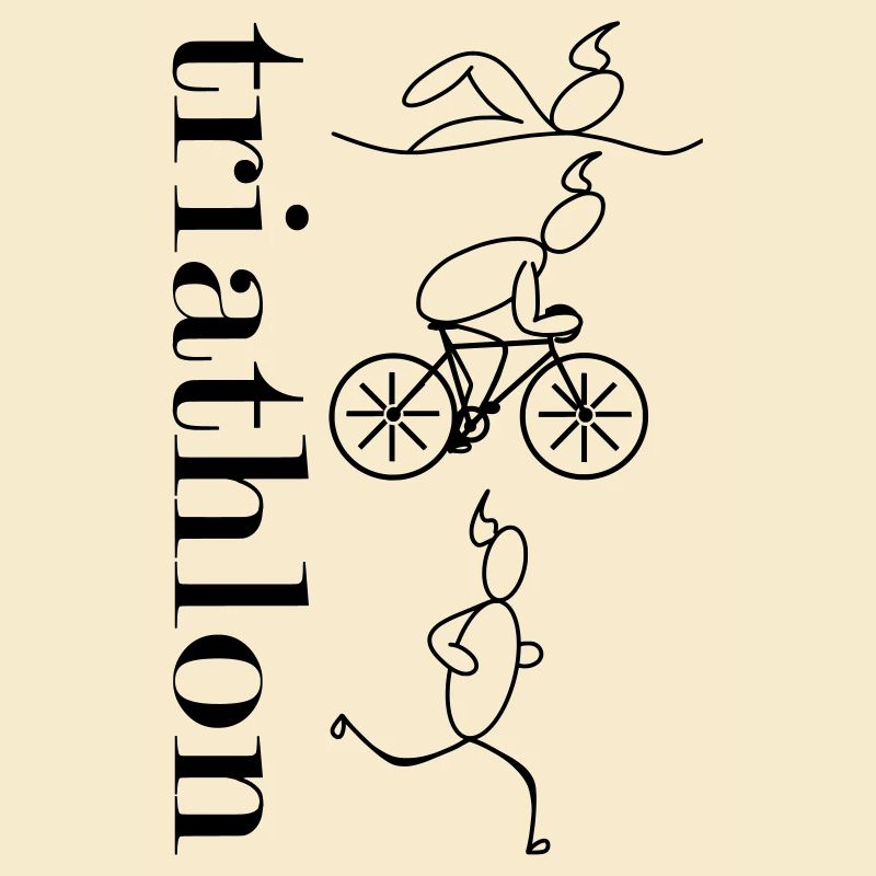 Triathlon - vertical