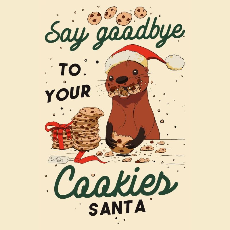 Otter Christmas Gift Otter Biscuits Xmas