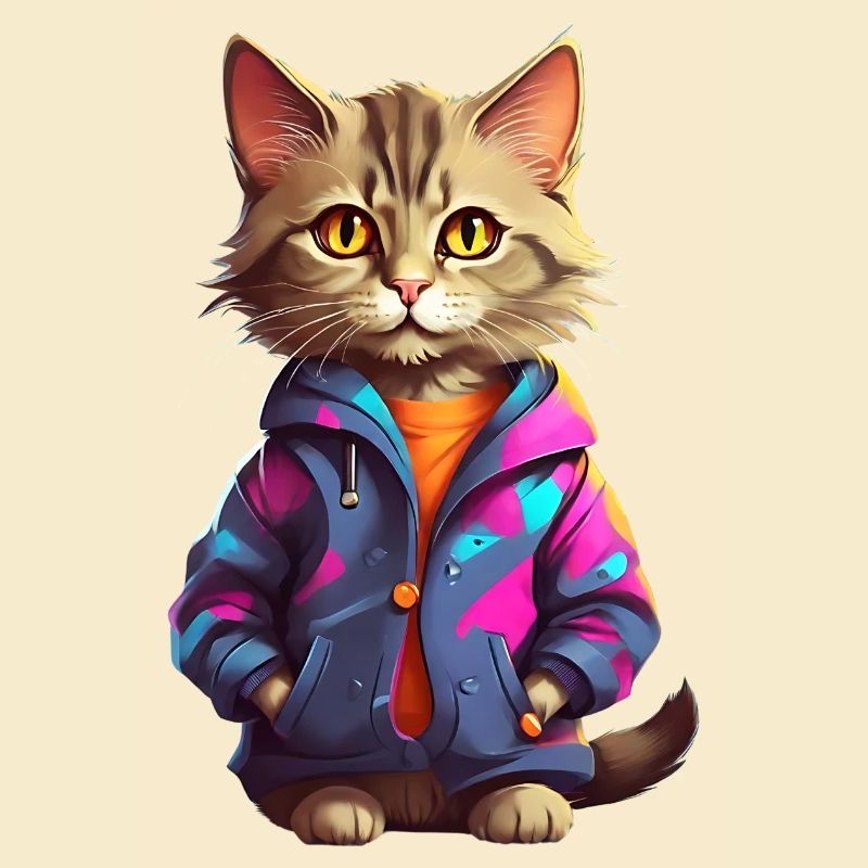 Chat Urbain Stylé