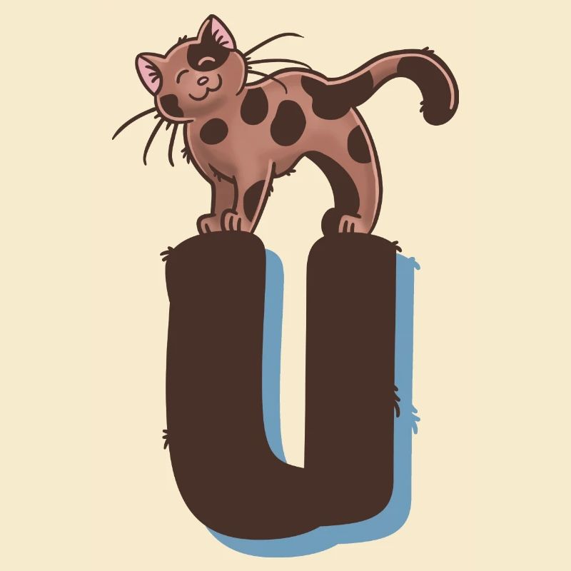 Katze Buchstabe U