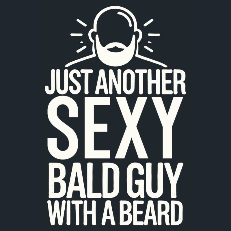 Nur ein weiterer sexy Glatzkopf mit Bart
