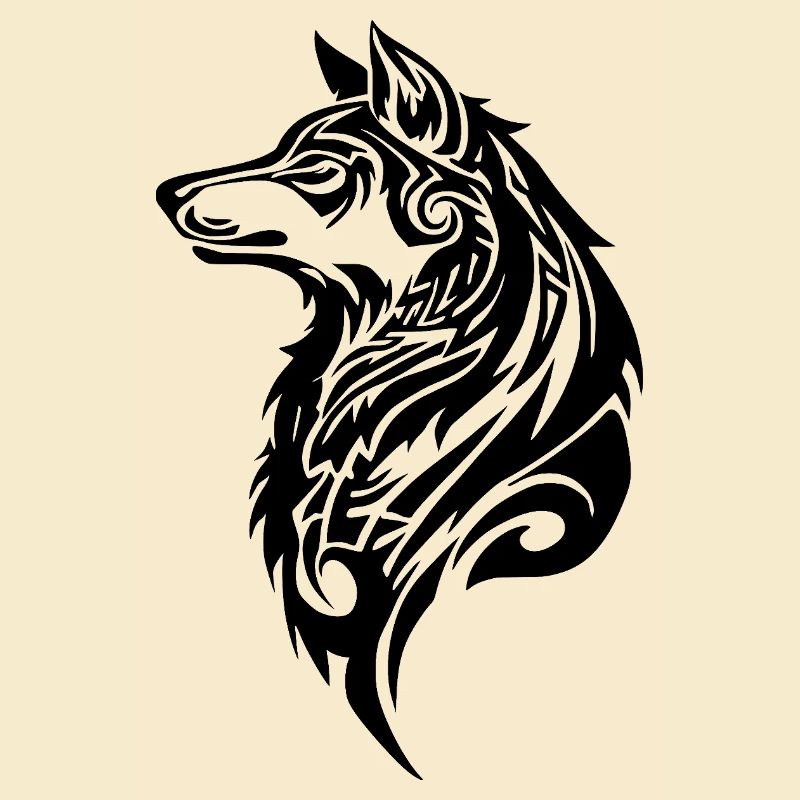 Wolf Tribal Tattoo