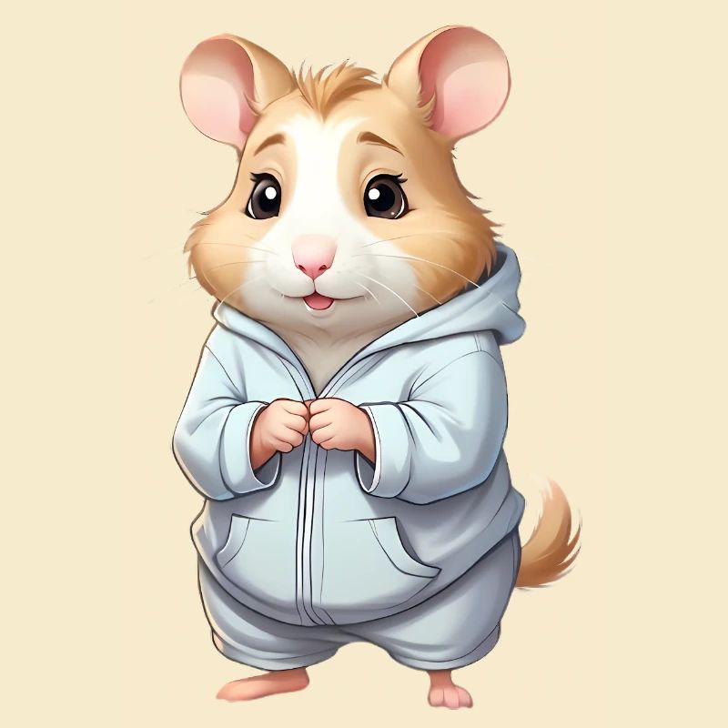 Cuddly Hero Hamster Pullover Hoodie