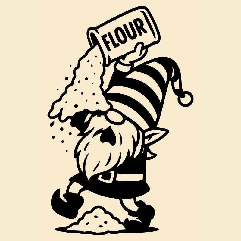 Gnome Flour Biscuits Bake