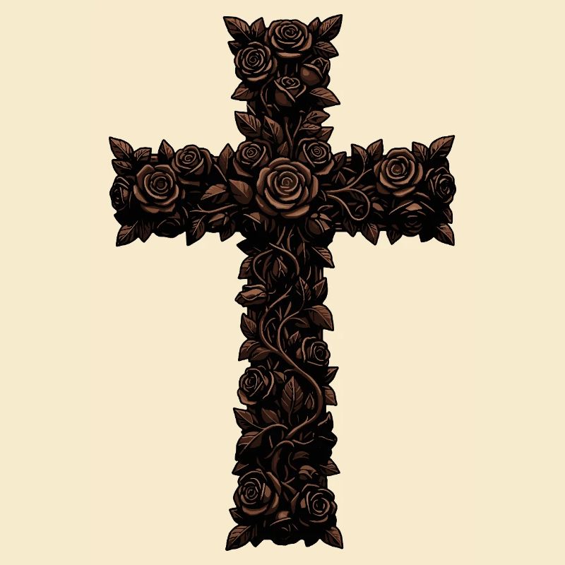 Brown Rosicrucian on Black
