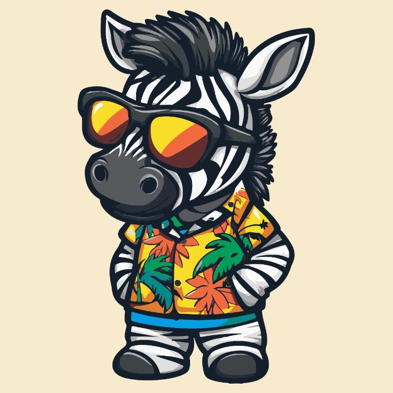 Zebra Comic Urlaub