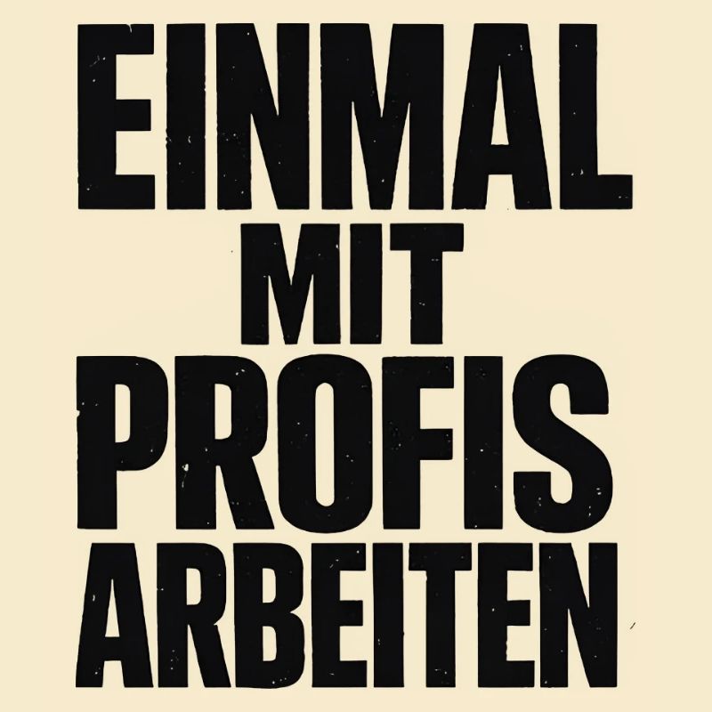 Alter! Katastrophe - einmal mit Profis arbeiten