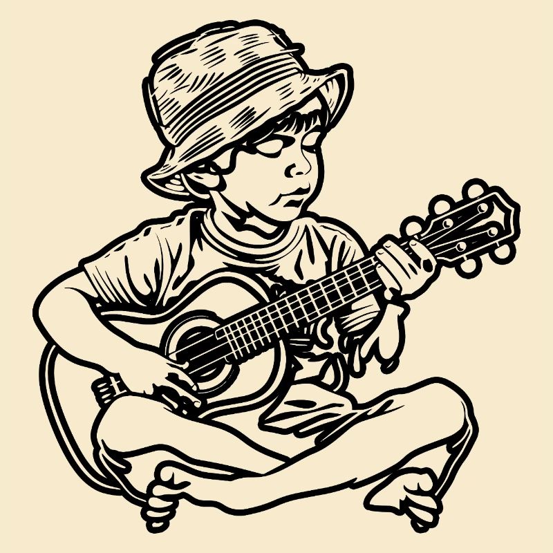 Ukulele Junge