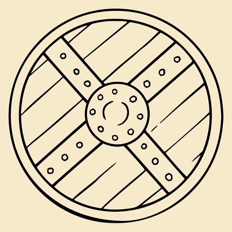 Buckler round shield