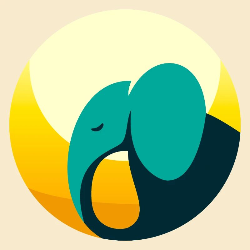 Abstrakter Elefant