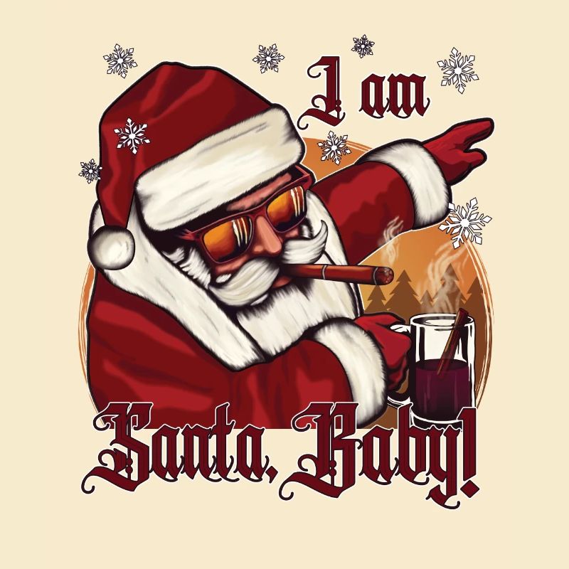 Weihnachten Dabbing Santa Claus mit Punsch
