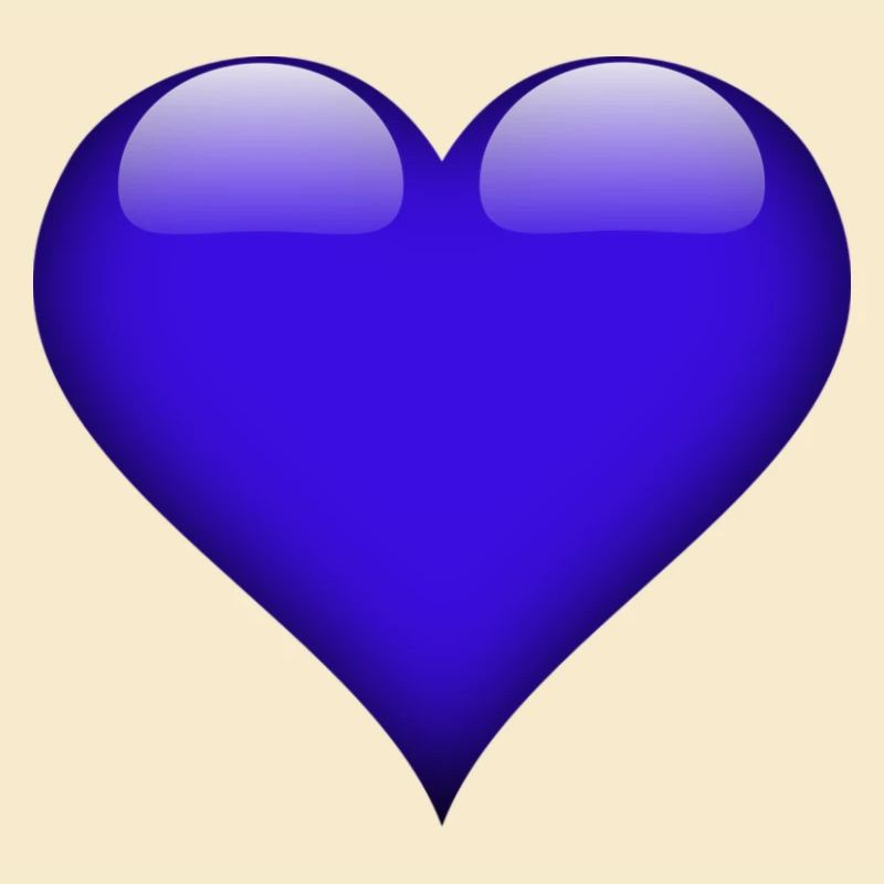 Glänzendes Blauherz
