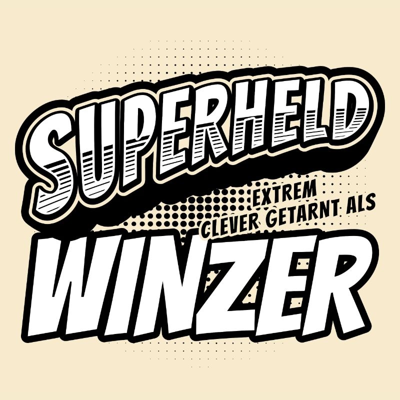 Superheld, clever getarnt als Winzer
