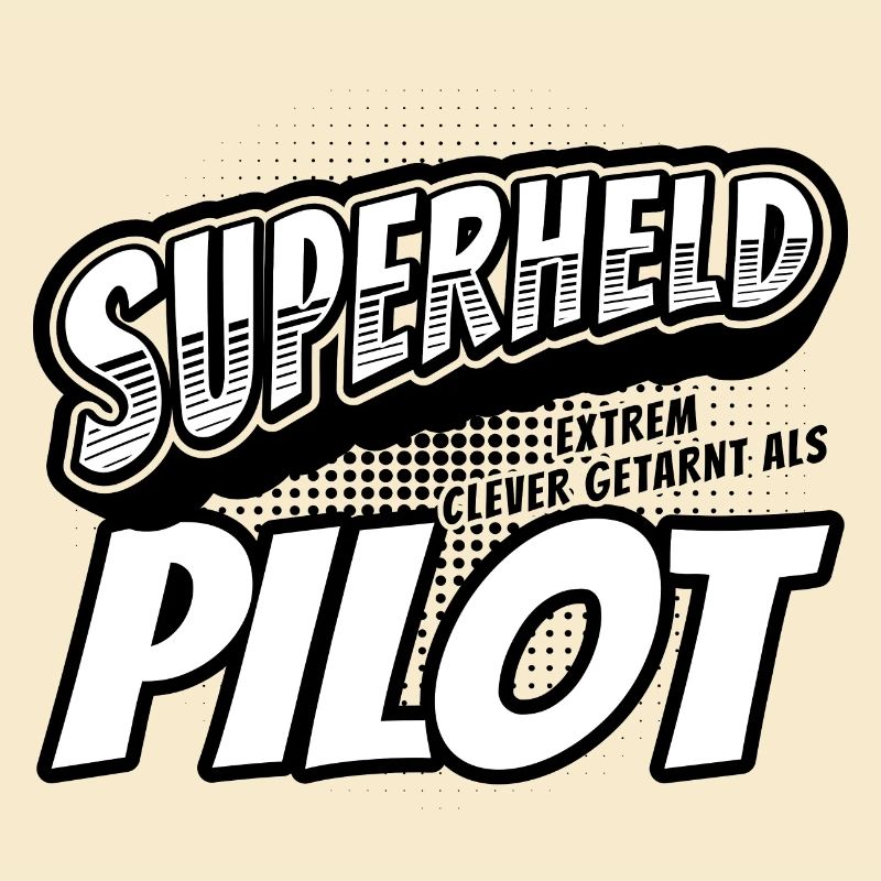 Superheld, clever getarnt als Pilot