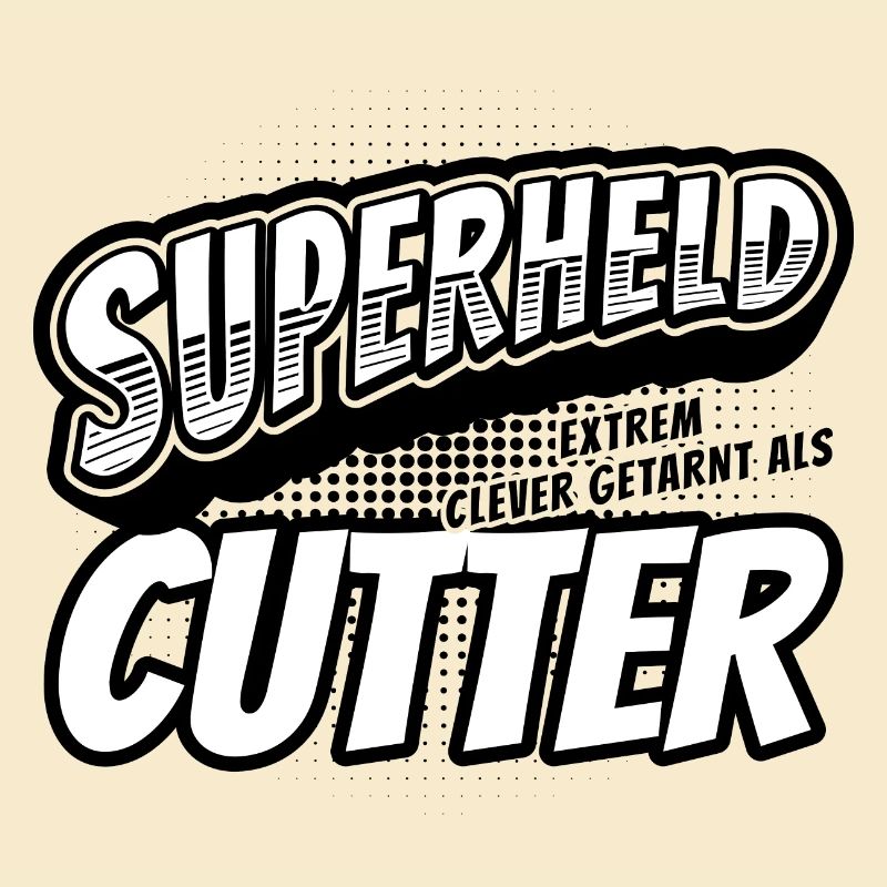 Superheld, clever getarnt als Cutter