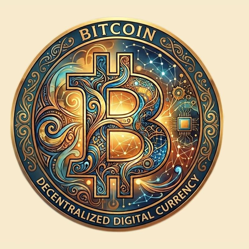 Sceau Bitcoin orné