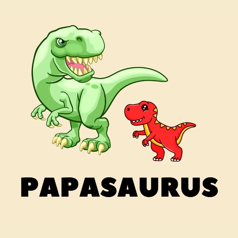 Papa Père Naissance Paternité Papasaurus