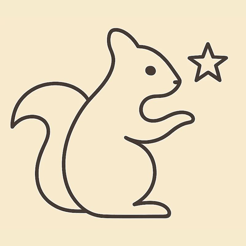 Eichhörnchen Sternenzauber
