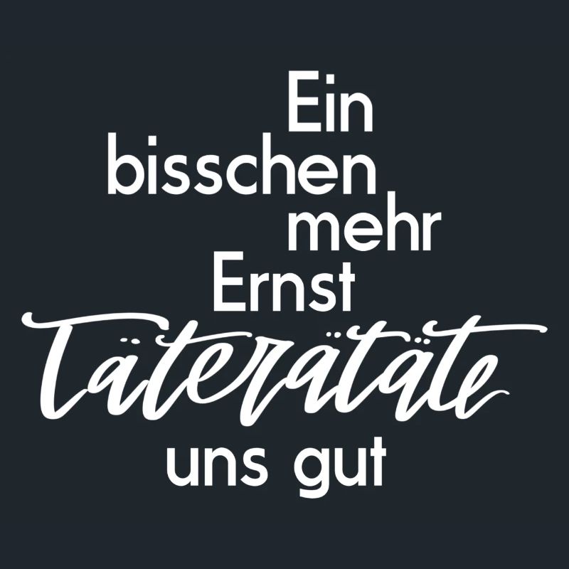 Ein bisschen mehr Ernst, bitte!