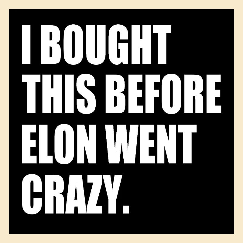 i bought this before elon went crazy