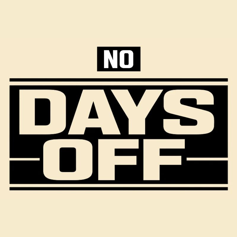 No Days Off Hustle Logo