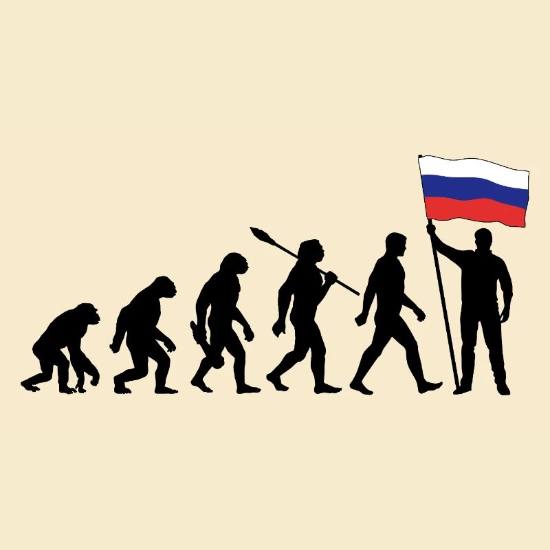 Russland - Evolution - Flagge - Nation