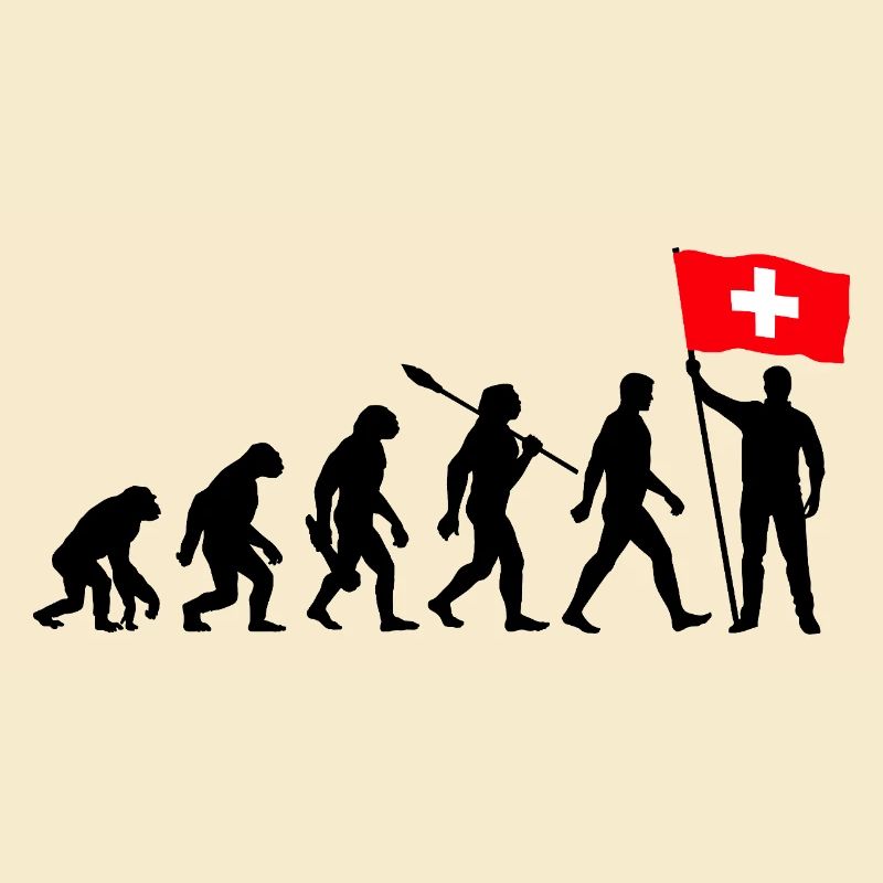 Schweiz - Evolution - Flagge - Nation