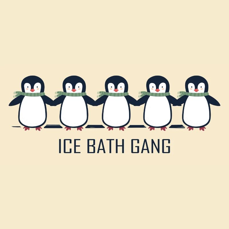 eisbader winterbader pinguin eisbaden