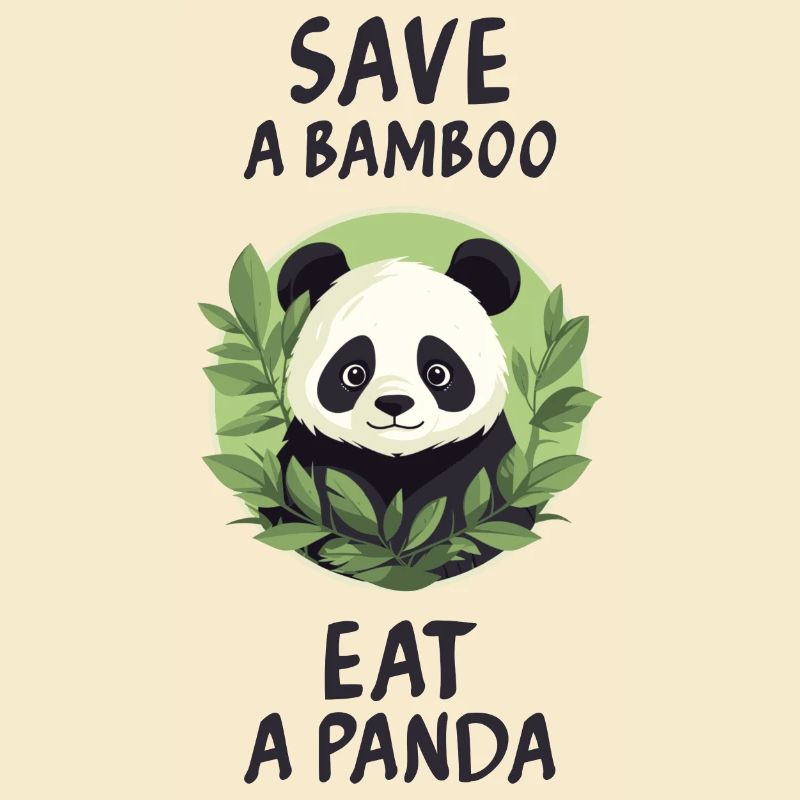 Rette einen Bambus, iss einen Panda.