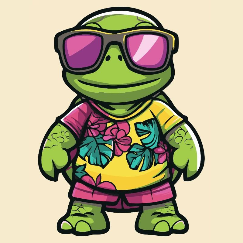 Turtle Comic Holiday