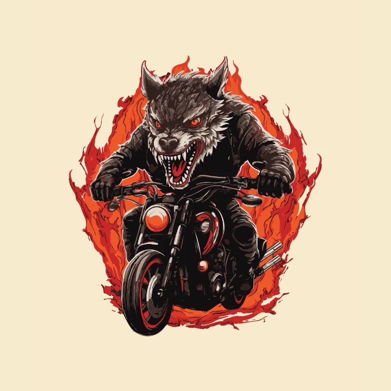Wolf Motorrad Biker Beast