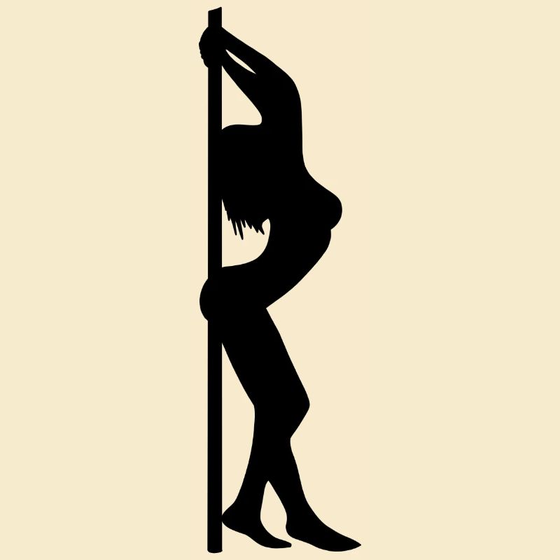 Pose de pole dance sur le poteau