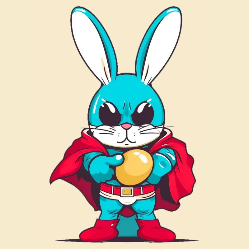 Osterhase Superheld