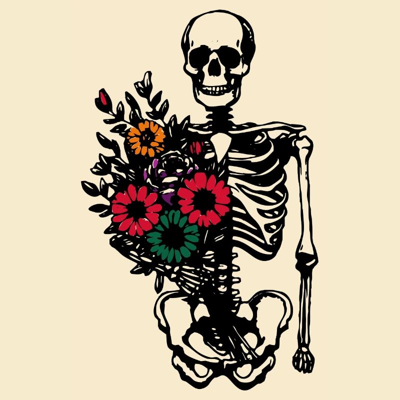 Floral Skeleton - Skeleton Flowers
