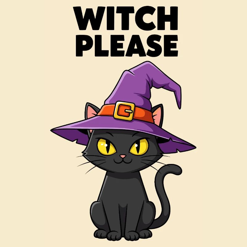 Sorcière chaton de minuit