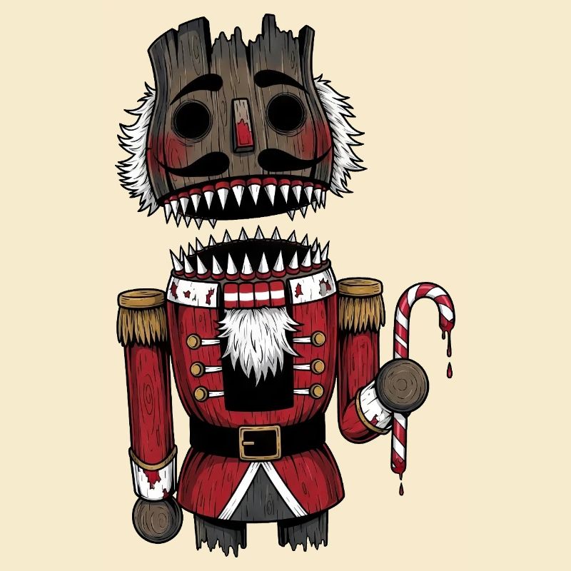 Düsterer Nussknacker Horror Weihnachten Gothic