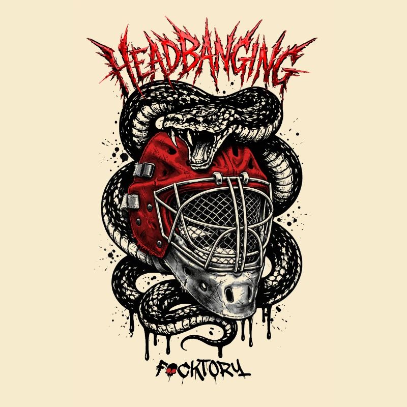 Headbanging Red Mask
