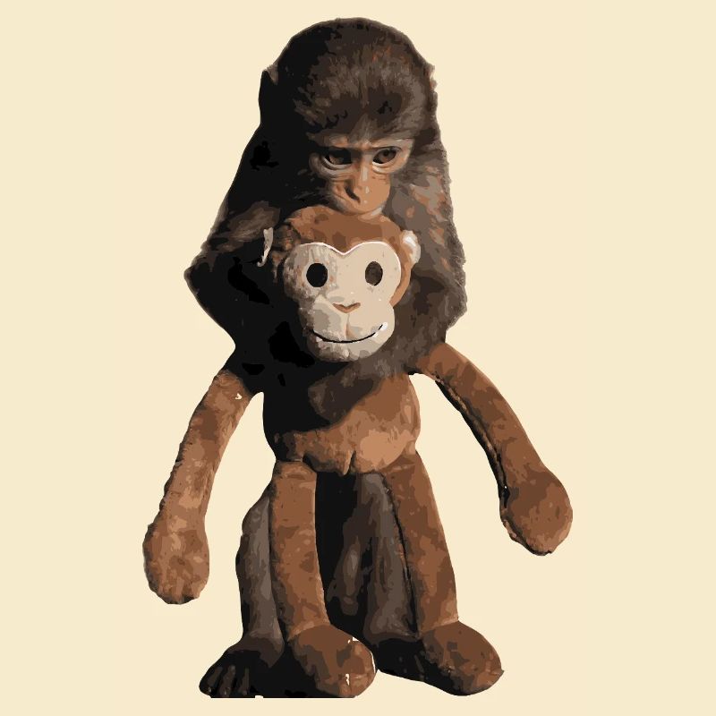 Punch the Monkey Baby Monkey Shirt Sticker Pullover Hoodie