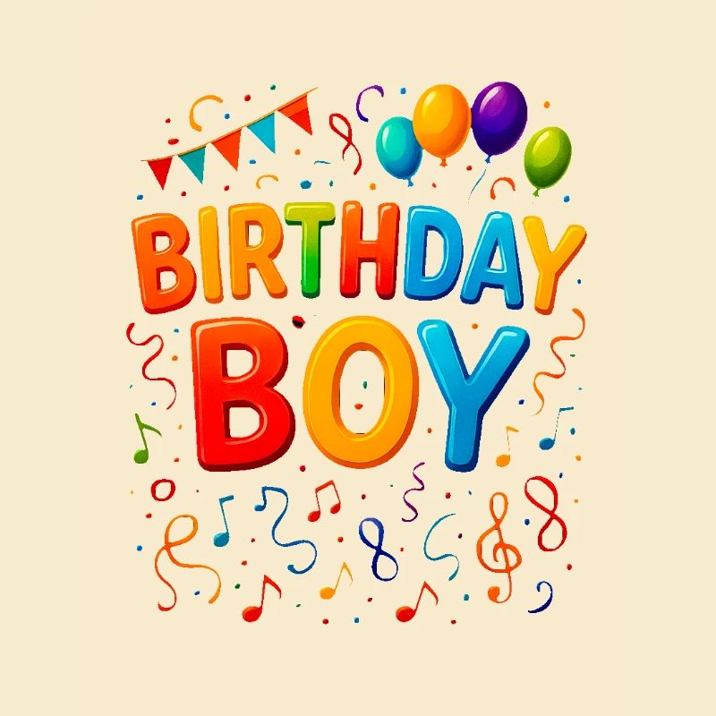 Défilé de couleurs pour garçon d’anniversaire