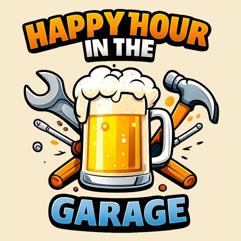 Motif du garage de l’heure heureuse