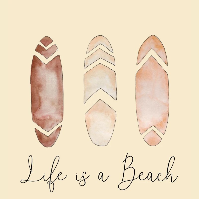Life is a Beach | Surfboard Boho Style