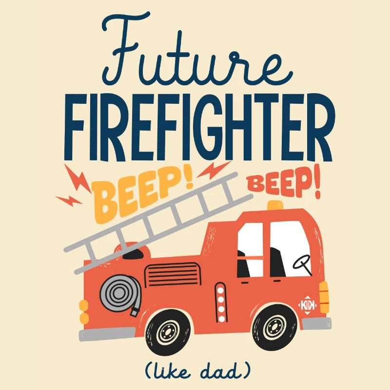 baby Future firefighter like dad