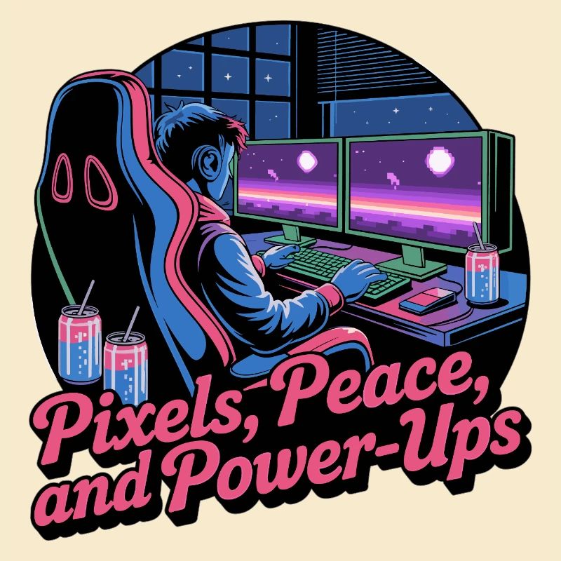 Pixels, Peace & Power-Ups – Gaming Setup