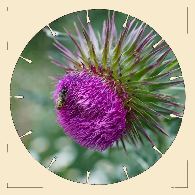 Die Distelblüte wird oft als Unkraut verschrien