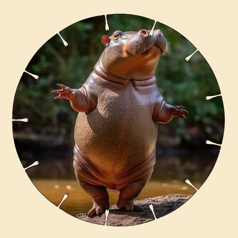 Ein Nilpferd wagt ein Tänzchen