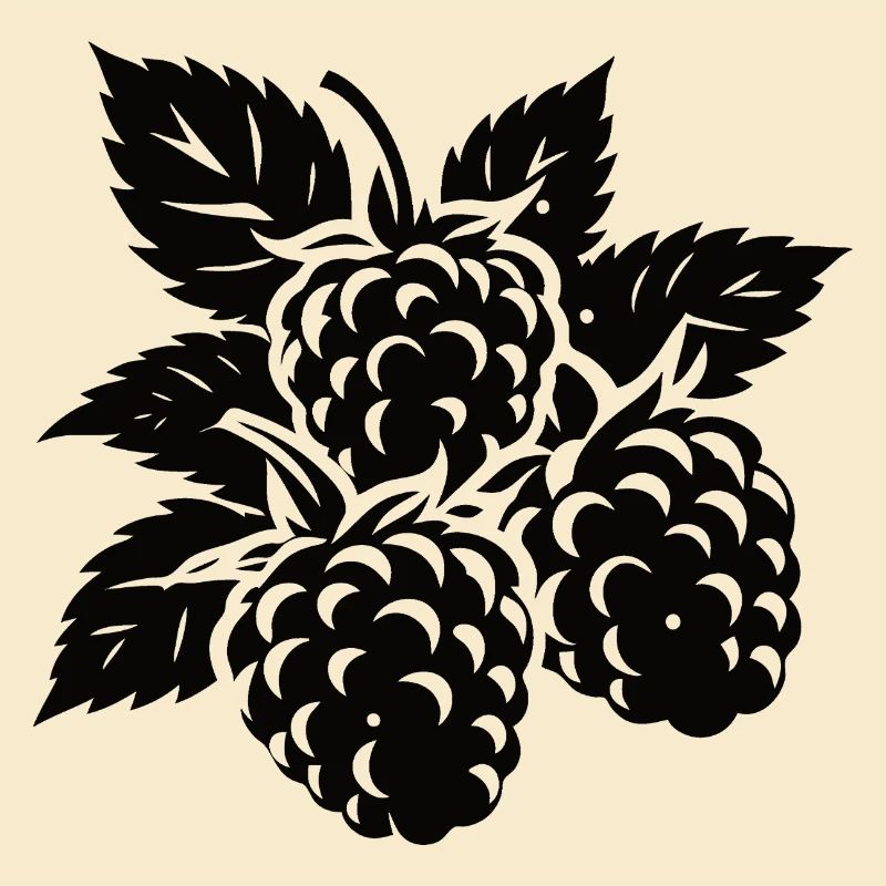Simple blackberry design – natural elegance