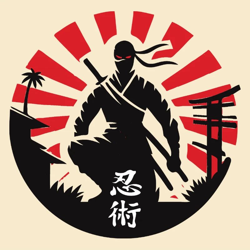 Ninjutsu - Ninja Silhouette - Shadow Warrior