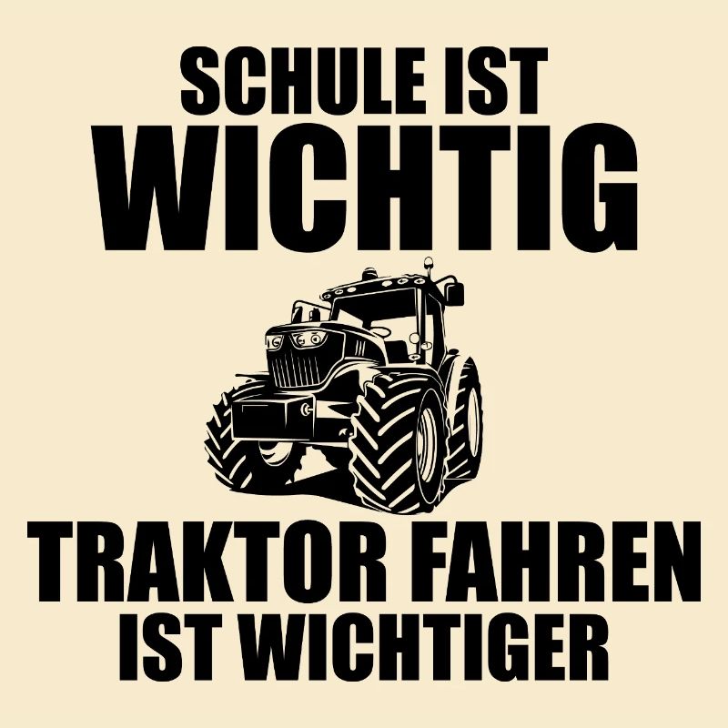 Trecker Trekker Traktor Schule Spruch Geschenk