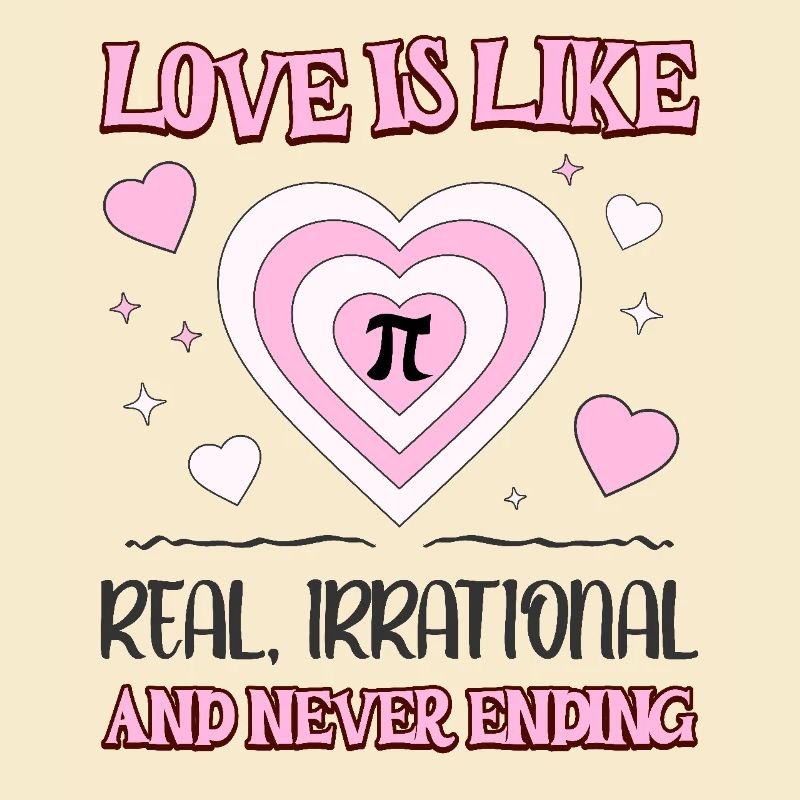 L’amour est comme Pi réel, irrationnel et sans fin